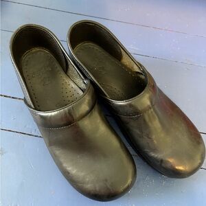 Dansko Classic Professional Black Cabrio Leather Clogs Size 42